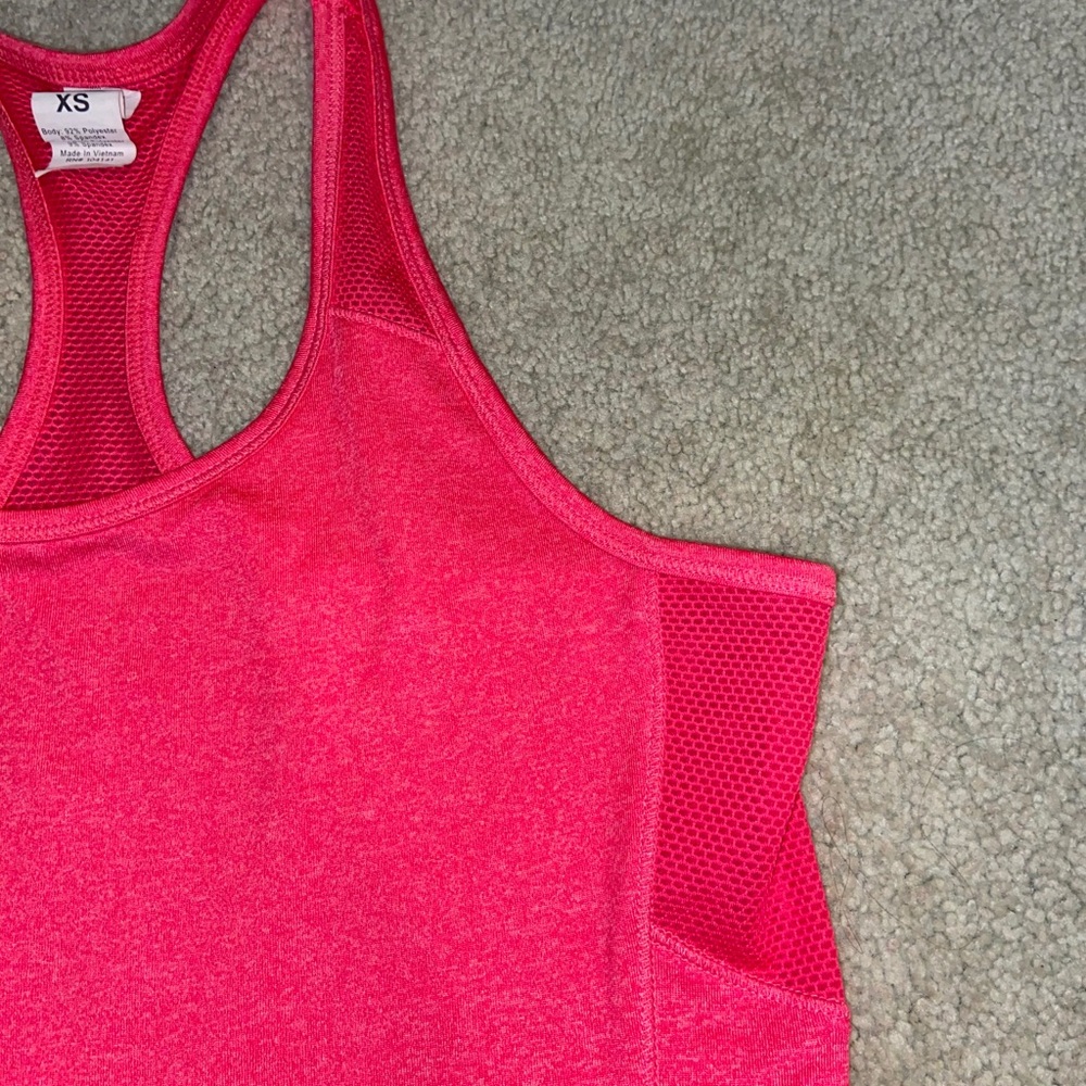 Pink Reebok workout tank top - Picture 2 of 9